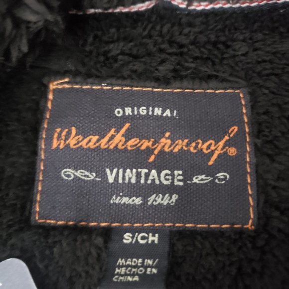Weatherproof Vintage Navy Faux Fur Full Zip Jacket - Picture 6 of 7